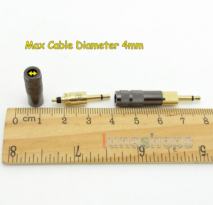 Earphone Pins For Sennheiser HD700 Headphone Cable DIY Connectors Knurling Shell Adapter