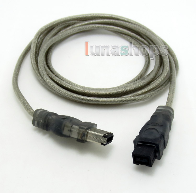 1.8m 9 Pin to 6 6Pin IEEE 1394 B FireWire 800 400 iLink Cord Cable 