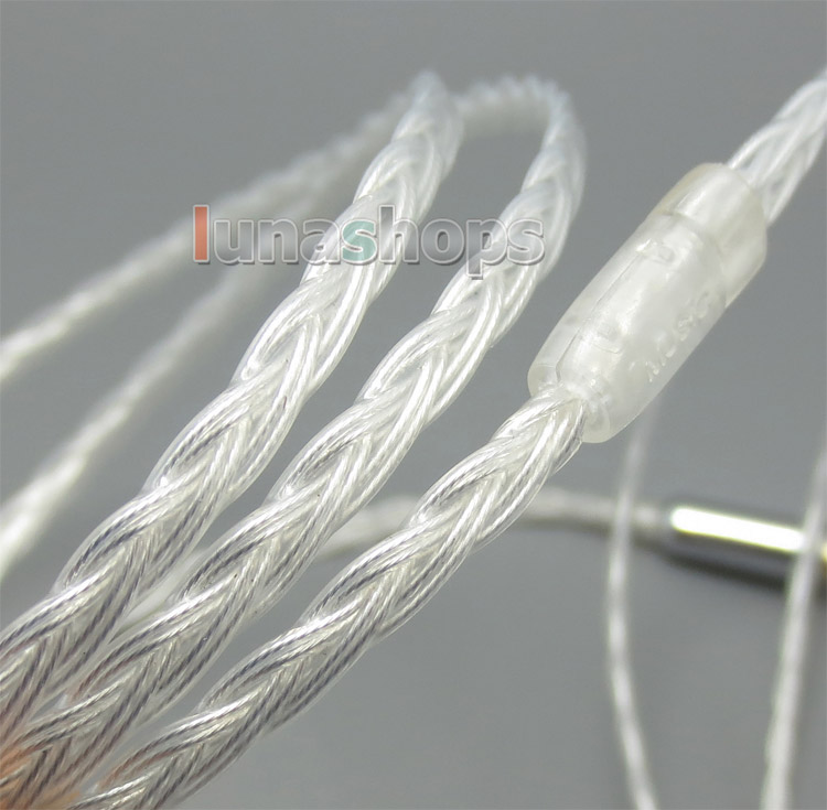 Silver Plated + 5N OCC 6 Wire Mic Remote Headphone Cable For Shure srh1440 srh1840 SRH1540 