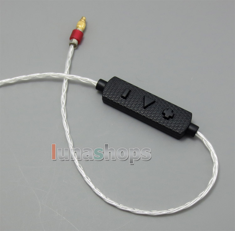 Silver Plated + 5N OCC 6 Wire Mic Remote Headphone Cable For Shure srh1440 srh1840 SRH1540 