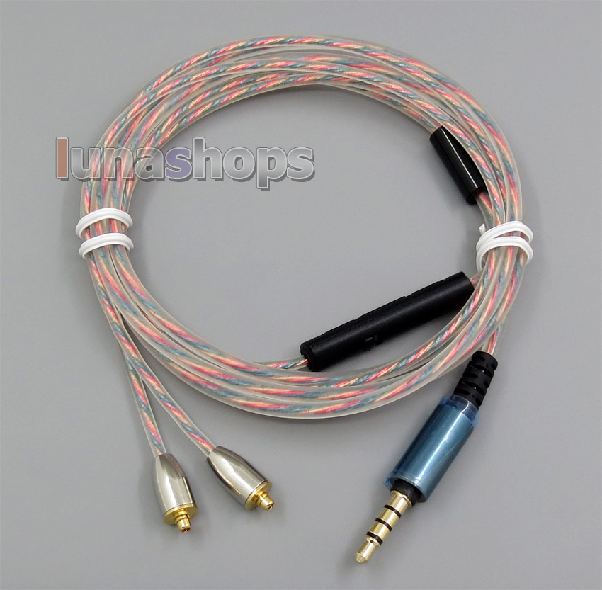 Mic Remote Volume Earphone Cable For Shure se215 se315 se425 se535 Se846 Iphone/Android