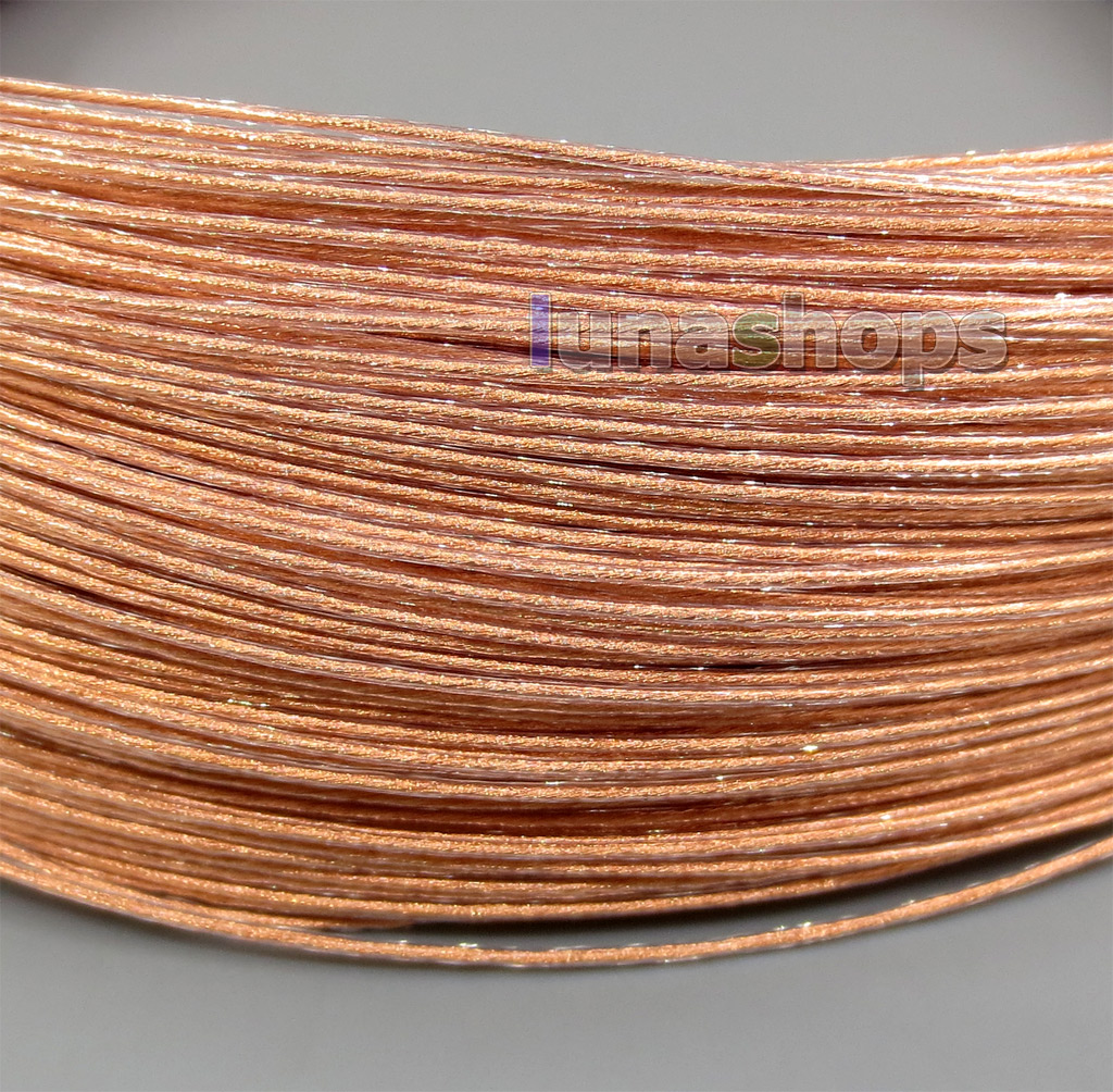 200m 26AWG Ag99.9% Acrolink Pure 7N OCC Copper Signal Wire Cable 65/0.05mm2 Dia:0.85mm For DIY