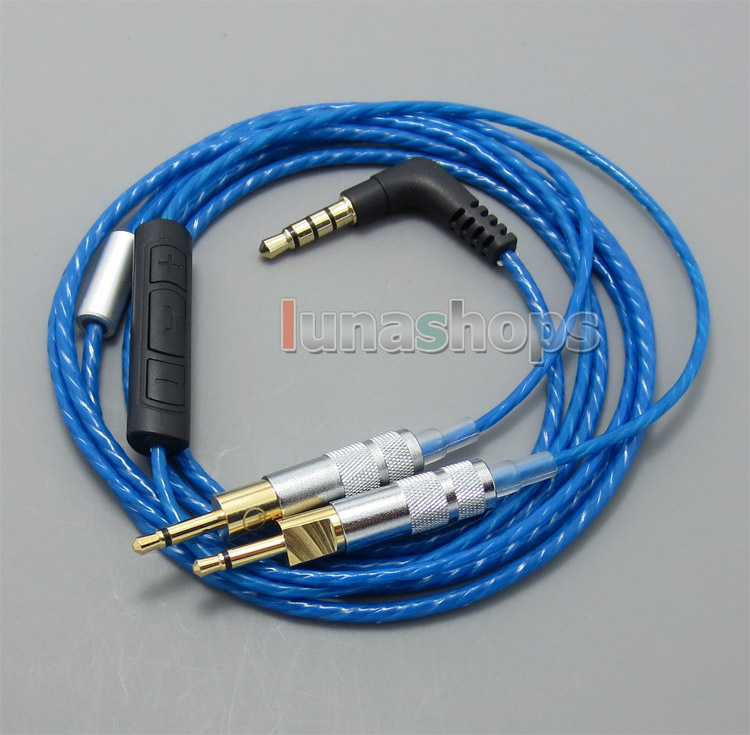 With Mic Remote Volume Cable For Sennheiser HD700 Headphone Earphone