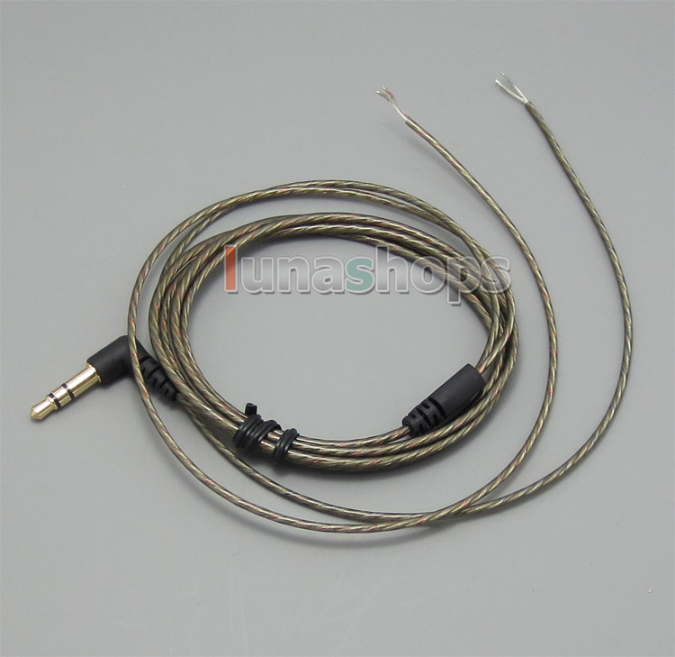Bulk Silver Plated 5n ofc Soft Cord Headaphone Cable For Earphone diy or repair