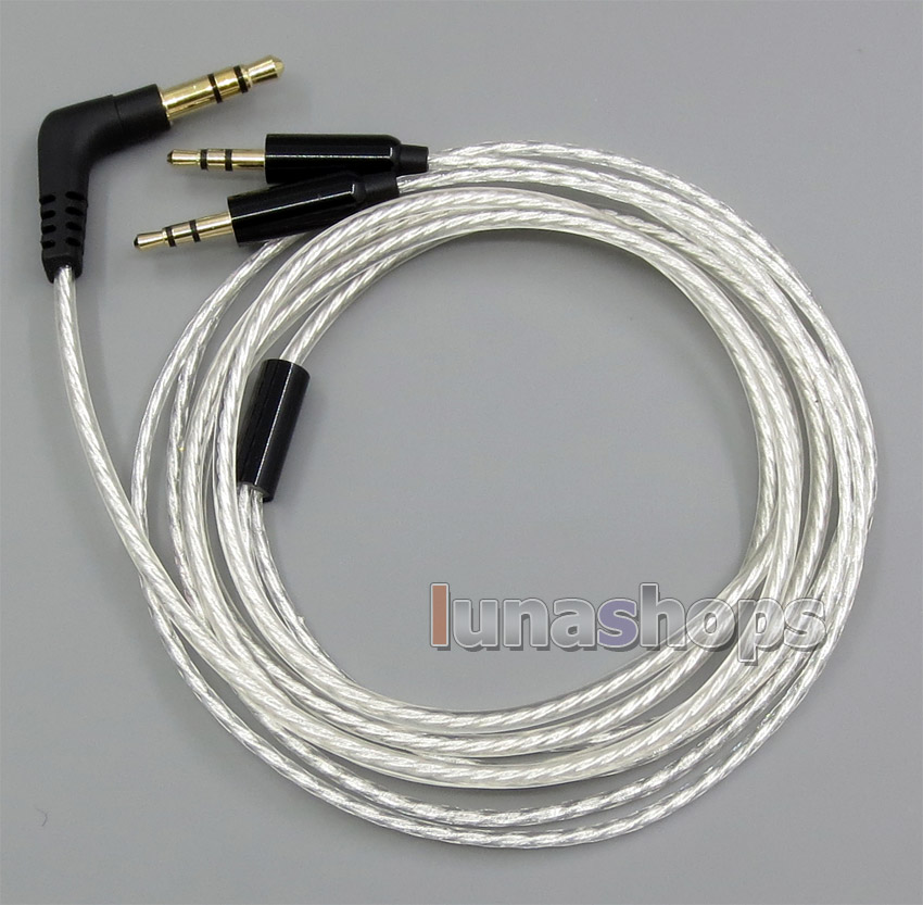 Lightweight Silver Plated 4N OCC Cable For Sol Republic Master Tracks HD V8 V10 V12 X3 Headphone