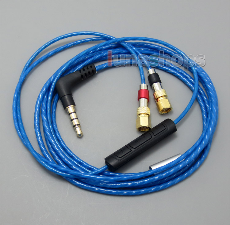 With Mic Remote Volume Cable For HiFiMan HE400 HE5 HE6 HE300 HE560 HE4 HE500 HE600 Headphone