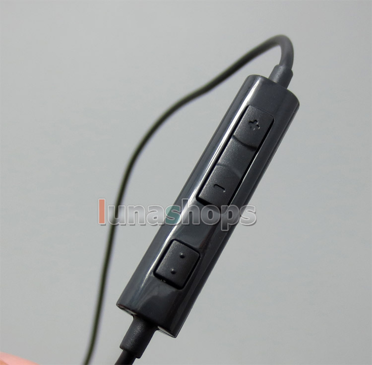 1.2m Handmade Cable + Remote For Sennheiser IE8 IE80 earphone headset Iphone/Samsung