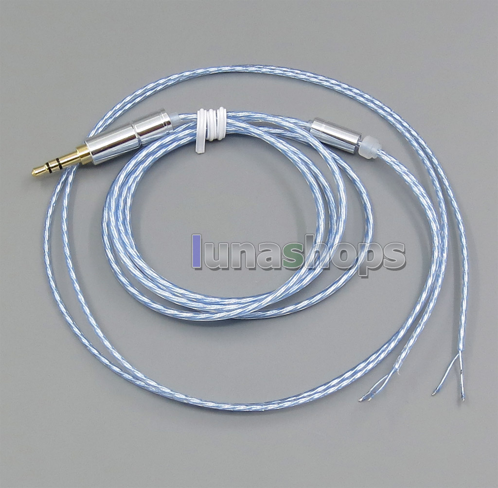 4n OCC + Pure Silver Plated Cable For Repair DIY Shure B&W JVC SONY Headphone Earphone