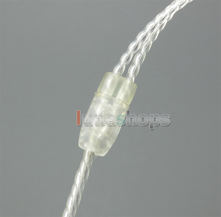 With Earphone Hook Silver Plated Cable 