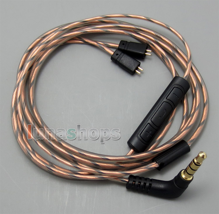 With Mic Remote Volume Earphone Cable For Ultimate Ears UE TF10 SF3 SF5 5EB 5pro TripleFi 15vm