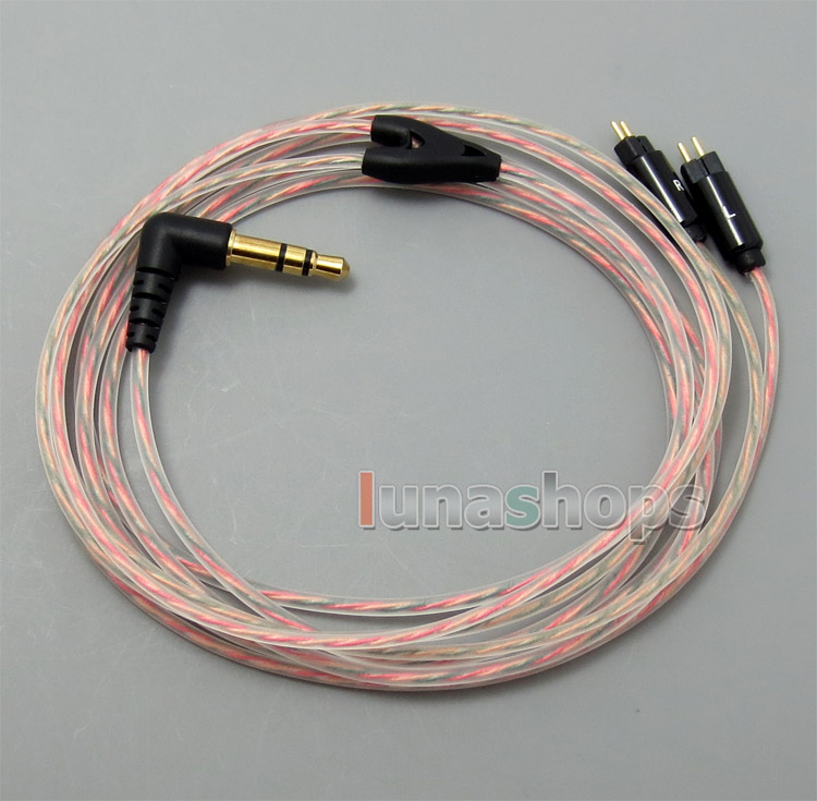 5N OFC Soft Clear Skin Earphone Cable For  Westone W4r 0.78mm pins 