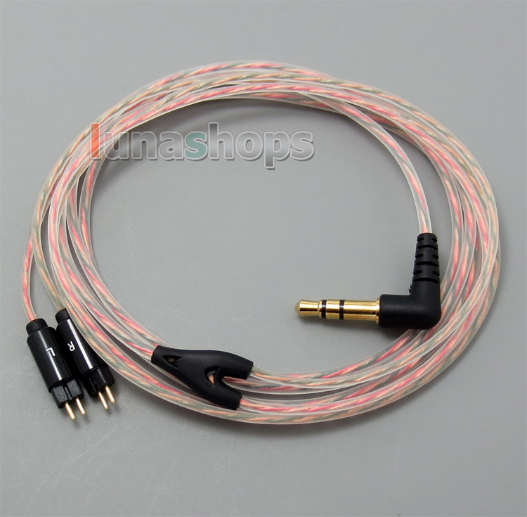 5N OFC Soft Clear Skin Earphone Cable For  Westone W4r 0.78mm pins 