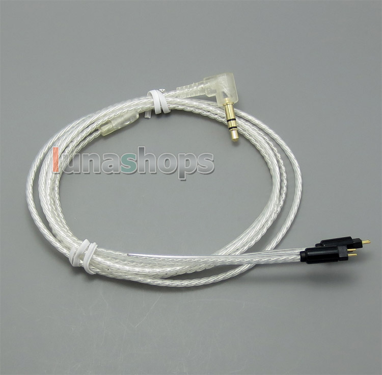 With Earphone Hook Silver Plated Cable For Westone ES3X ES5 UM2 UM3XRC UM3x W4R