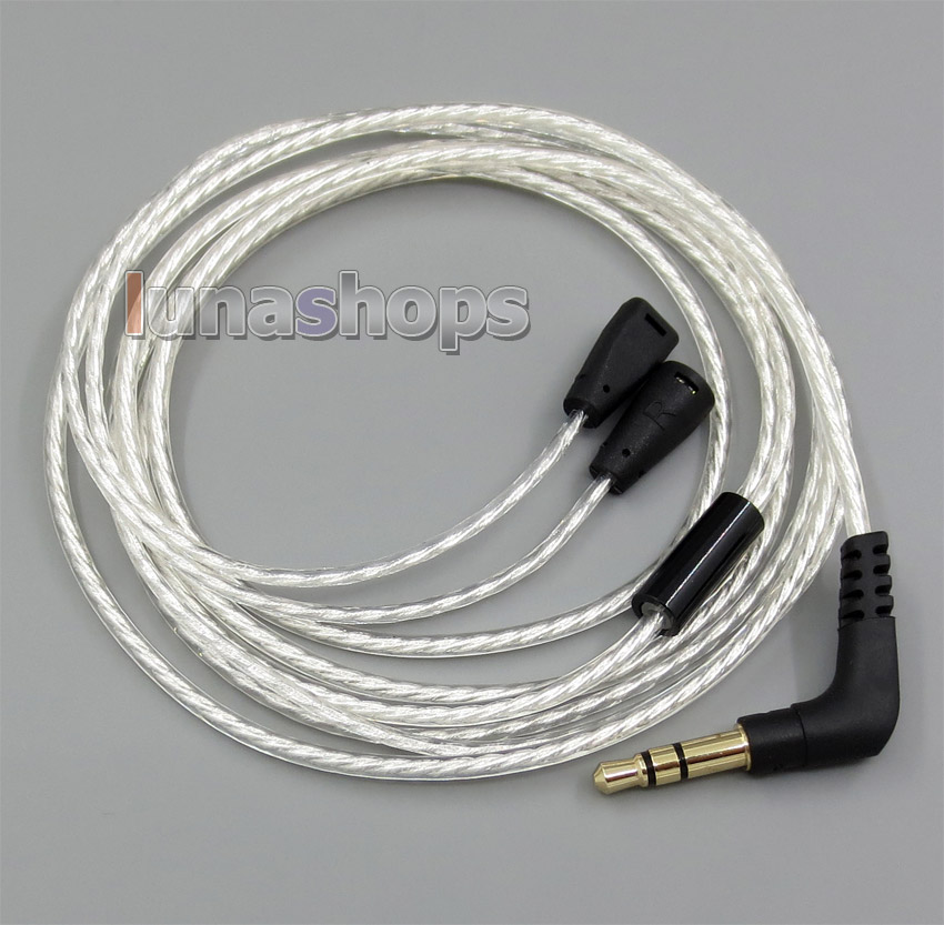 Lightweight Silver Plated 4N OCC Cable   For Sennheiser IE8 IE80 IE8i IE80i Earmax