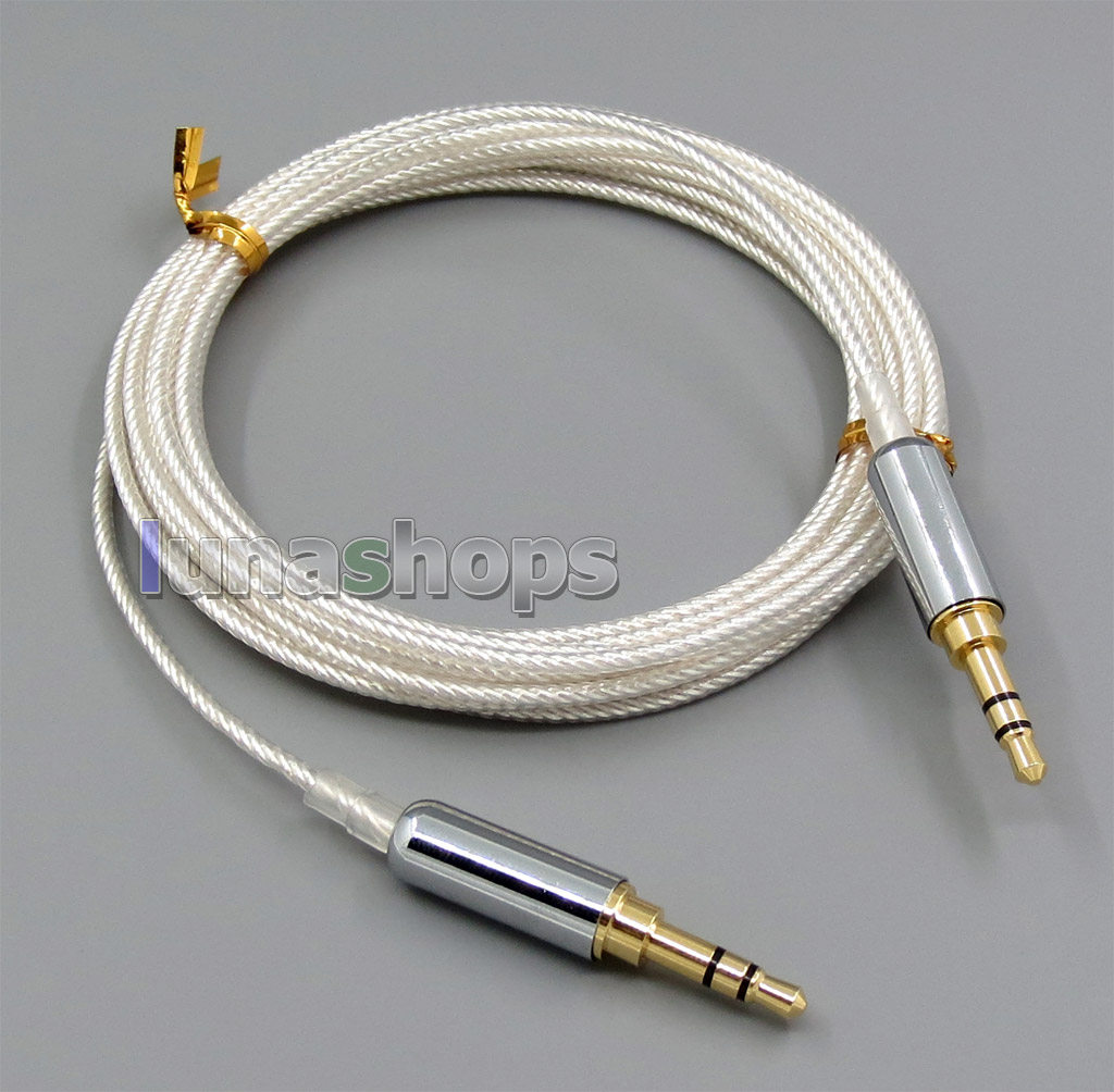 3m Pure Silver Plated 3.5mm Male Headphone cable for Sony mdr-10r mdr-10rc MDR-10R MDR-10RBT MDR-NC50 MDR-NC200D