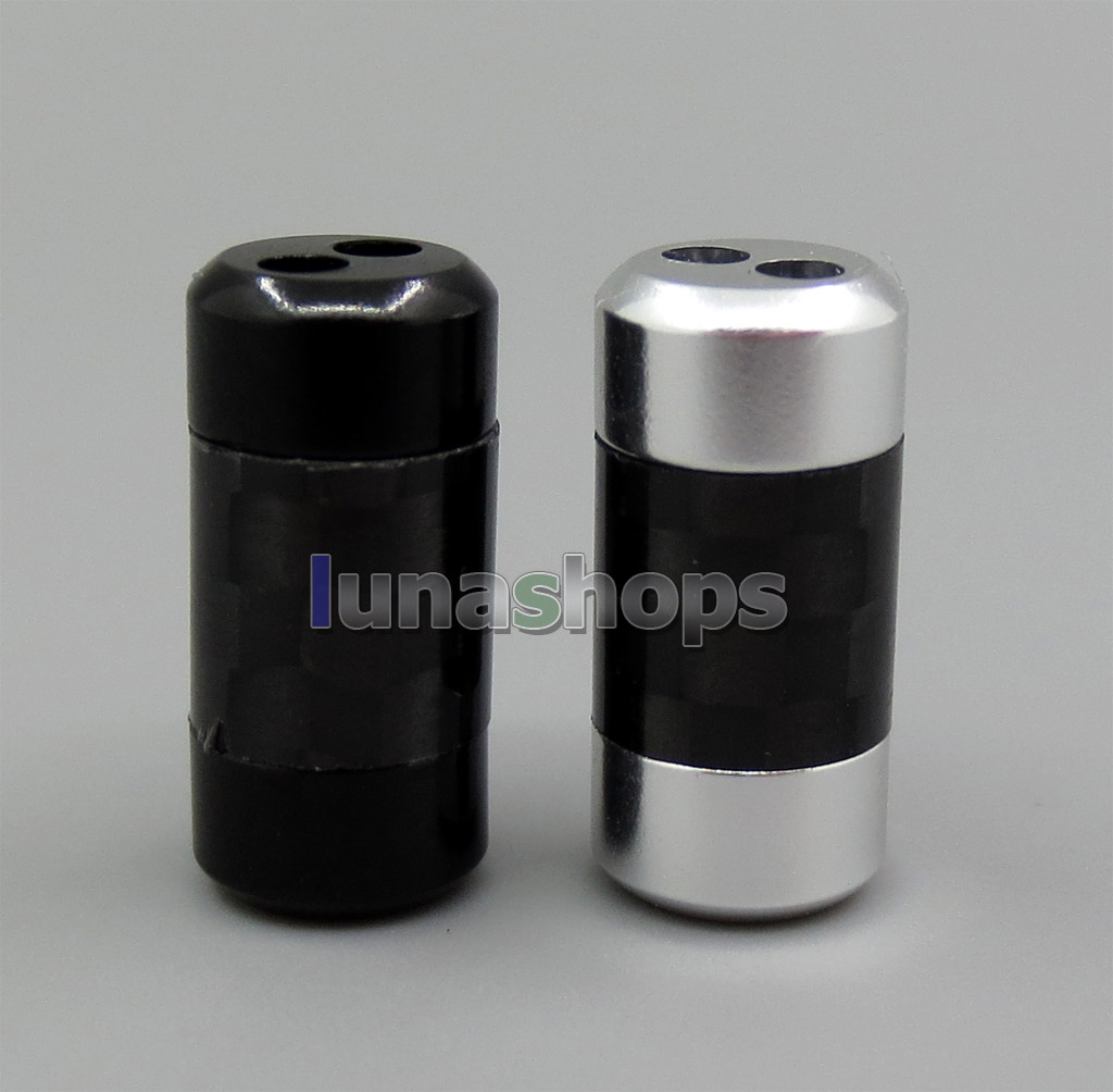 S Size Aluminium Alloy + Carbon Super Light Earphone Cable Splitter Adapter Plug For DIY Custom Cable