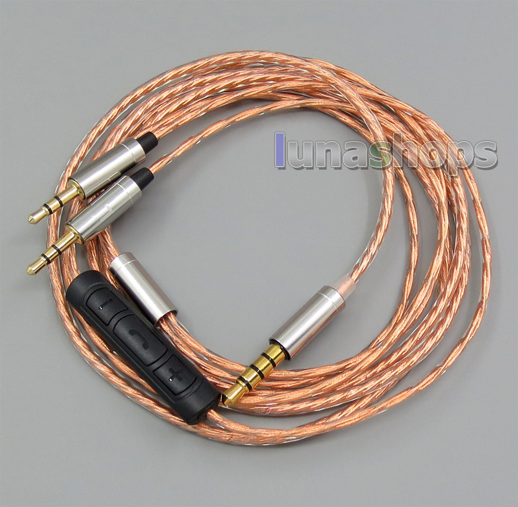 With Mic Remote Shielding Earphone Cable For Sol Republic Master Tracks HD V8 V10 V12 X3 Headphone