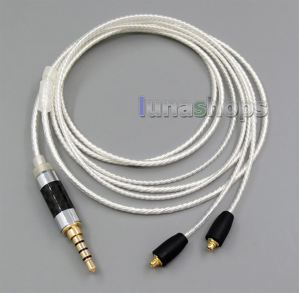 3.5mm 4poles Silver Plated TRRS Re-Zero Balanced To Sennheiser IE8 Cable For Shure SE846 se535 se425 se315 se215