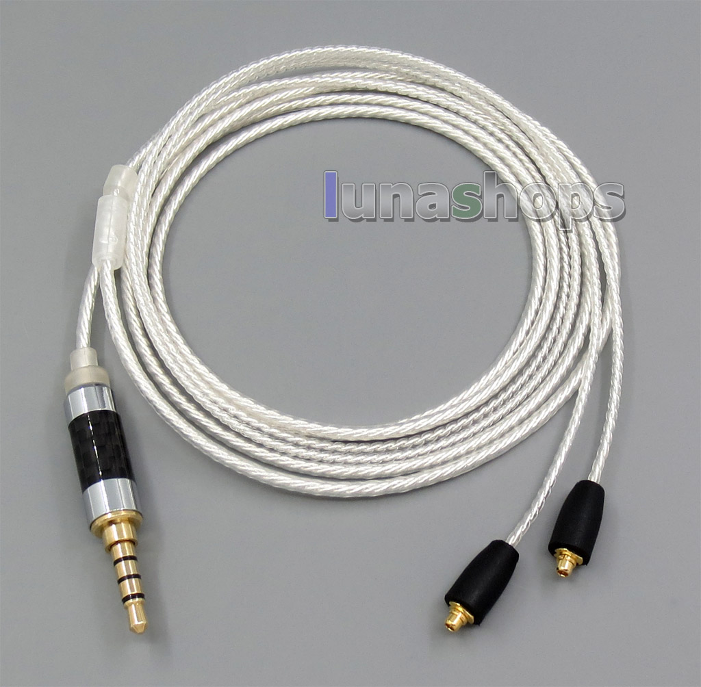 3.5mm 4poles Silver Plated TRRS Re-Zero Balanced To Sennheiser IE8 Cable For Shure SE846 se535 se425 se315 se215