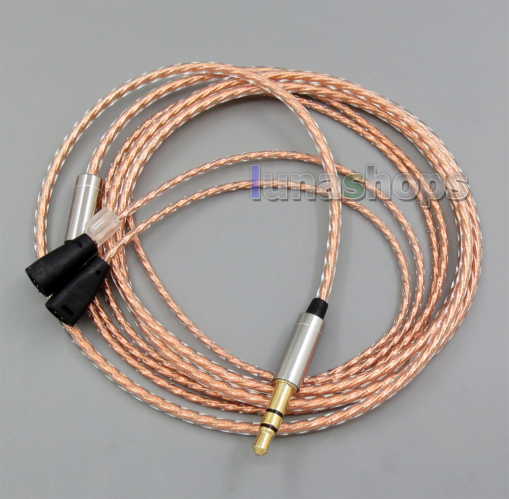1.2m With Slide Block Copper Shielding Earphone Cable For Sennheiser IE8 IE8i