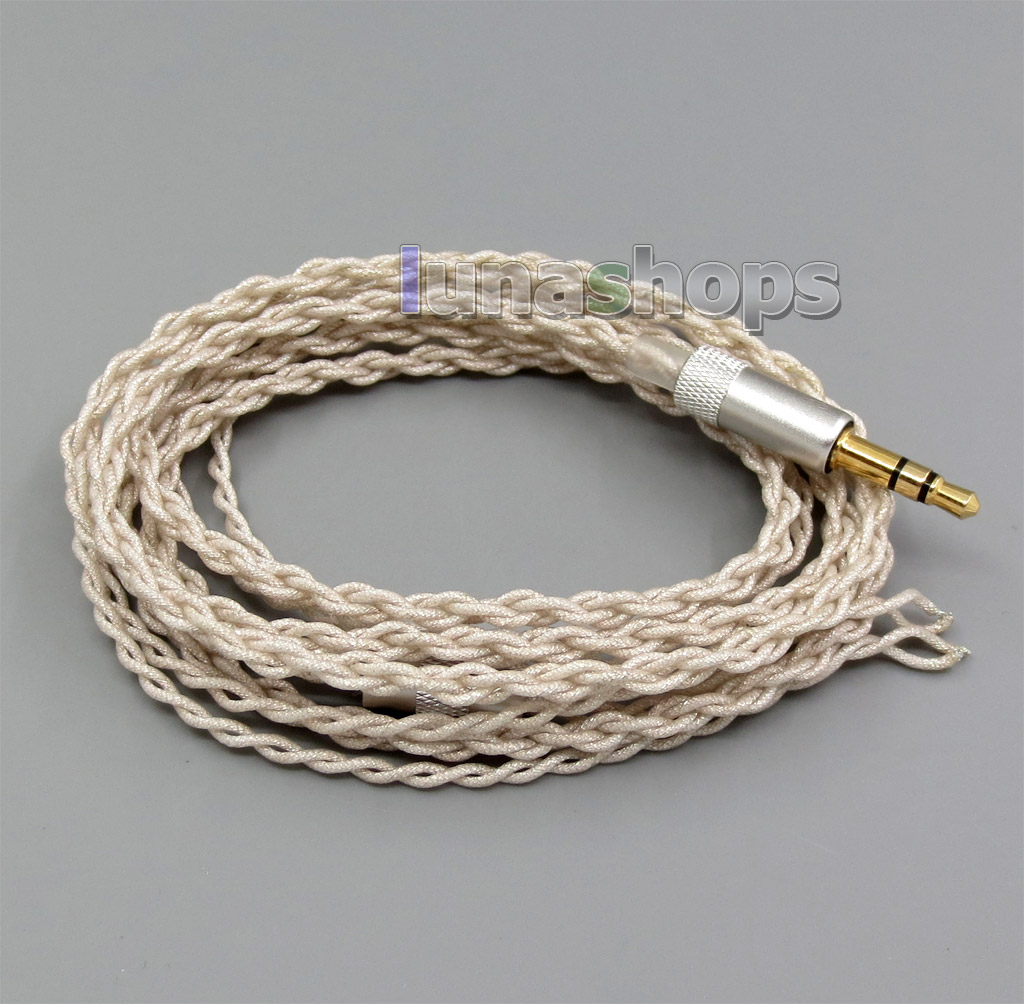 Semi-finished Silver Foil Bulk Cable For DIY Custom Shure JH Roxxanne Earphone  