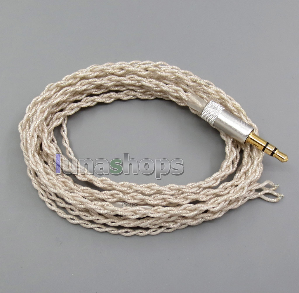 Semi-finished Silver Foil Bulk Cable For DIY Custom Shure JH Roxxanne Earphone  