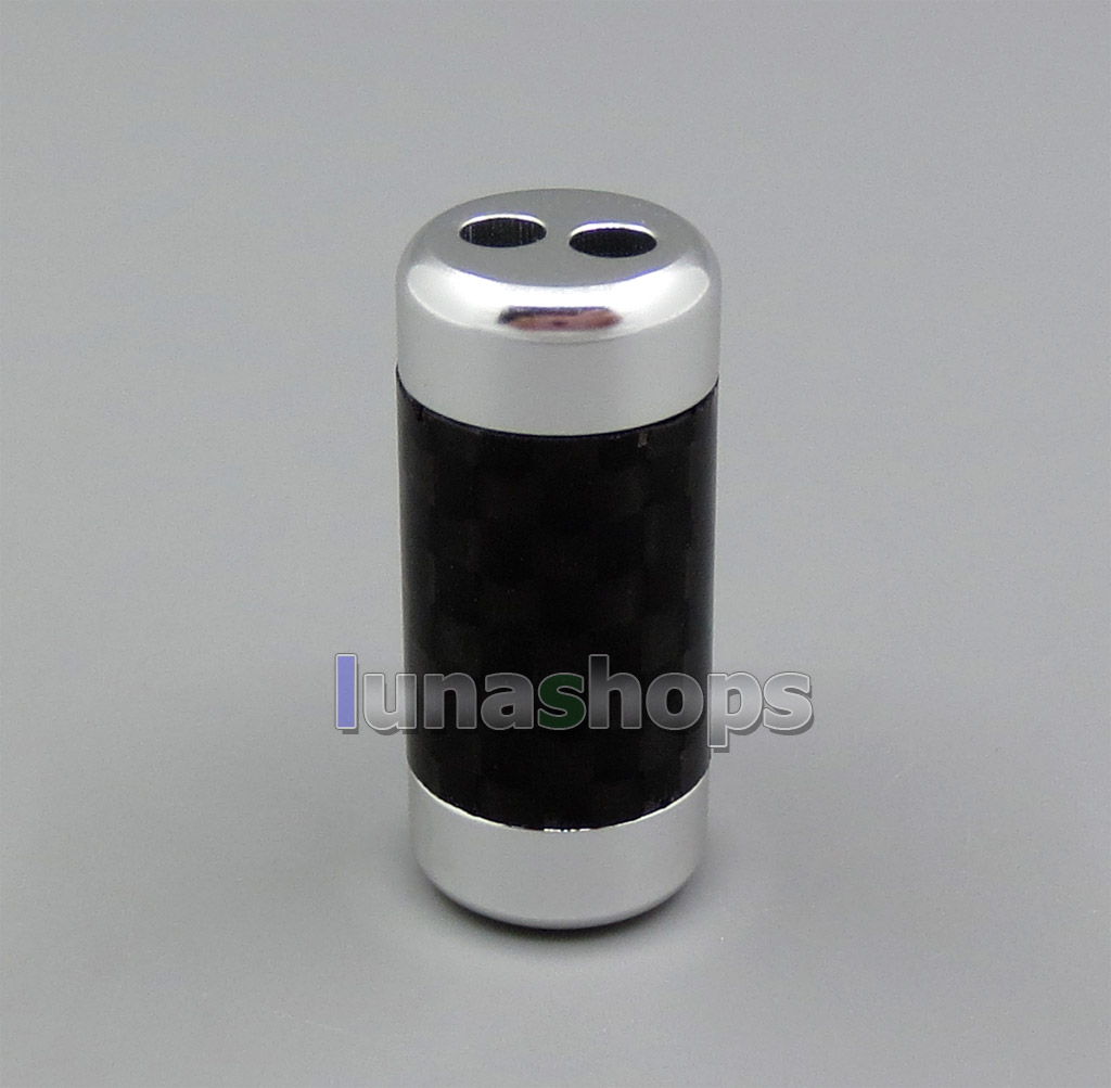 Aluminium Alloy + Carbon Super Light Headphone Earphone Cable Splitter Adapter Plug For DIY Custom Cable