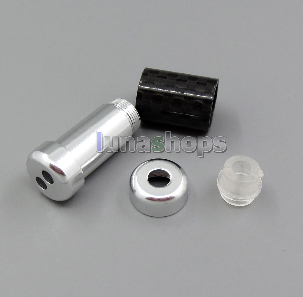 Aluminium Alloy + Carbon Super Light Headphone Earphone Cable Splitter Adapter Plug For DIY Custom Cable