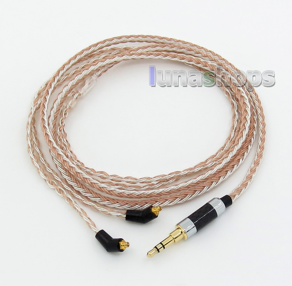 3.5mm 16 Cores OCC Silver Plated Mixed Headphone Cable For Etymotic ER4 XR SR ER4SR ER4XR