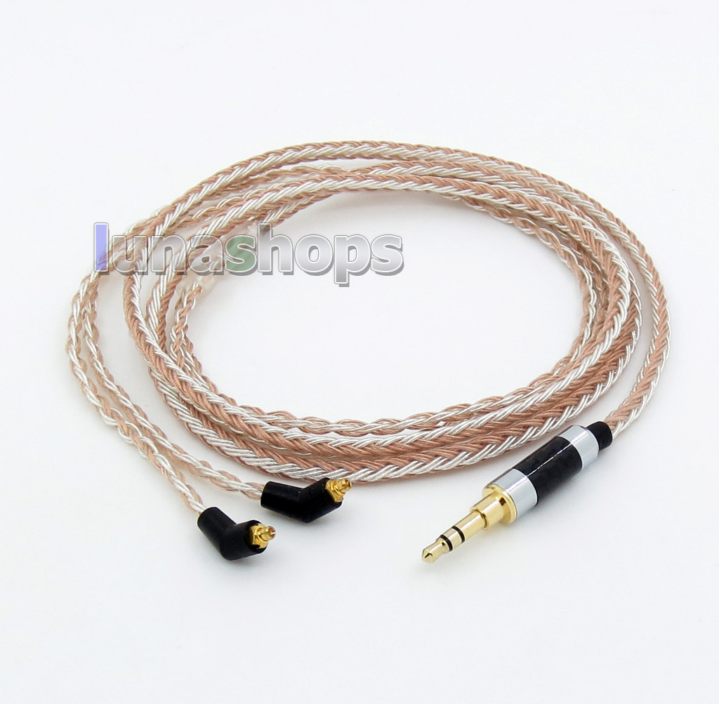 3.5mm 16 Cores OCC Silver Plated Mixed Headphone Cable For Etymotic ER4 XR SR ER4SR ER4XR