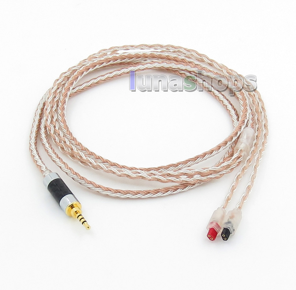 2.5mm 4pole TRRS Balanced 16 Core OCC Silver Mixed Headphone Cable For Audio-Technica ATH-IM50 IM70 IM01 IM02 03 04