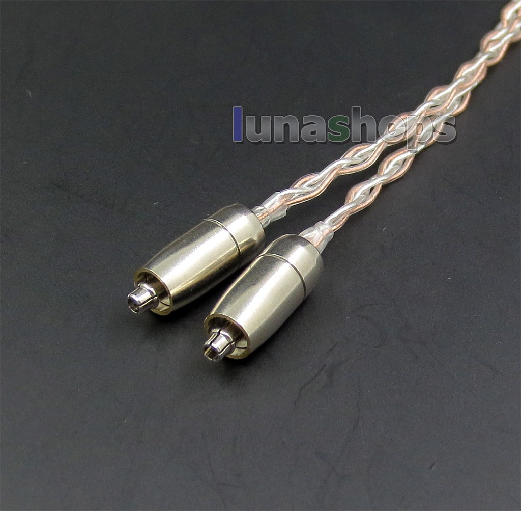 8 Cores PVC Soft Silver + OCC Mixed 2.5mm Earphone Cable For Shure se535 se846 se425 se215