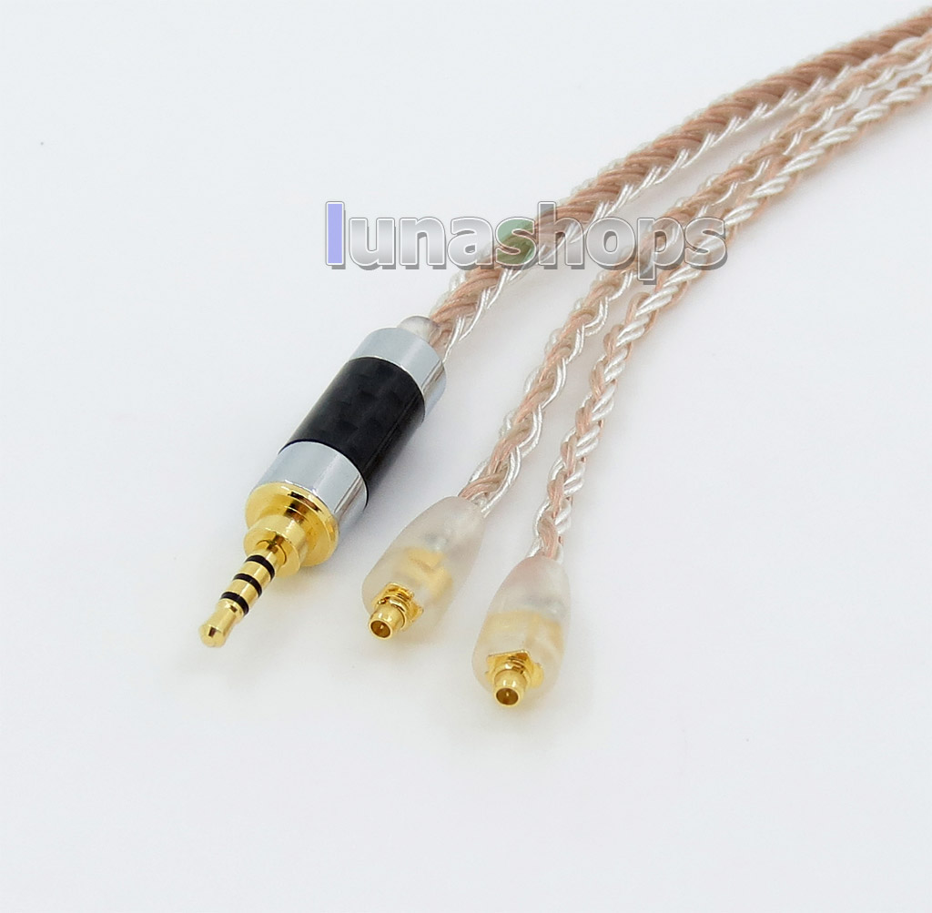 2.5mm 4pole TRRS Balanced 16 Core OCC Silver Mixed Headphone Cable For Shure SE215 SE315 SE425 SE535 SE846