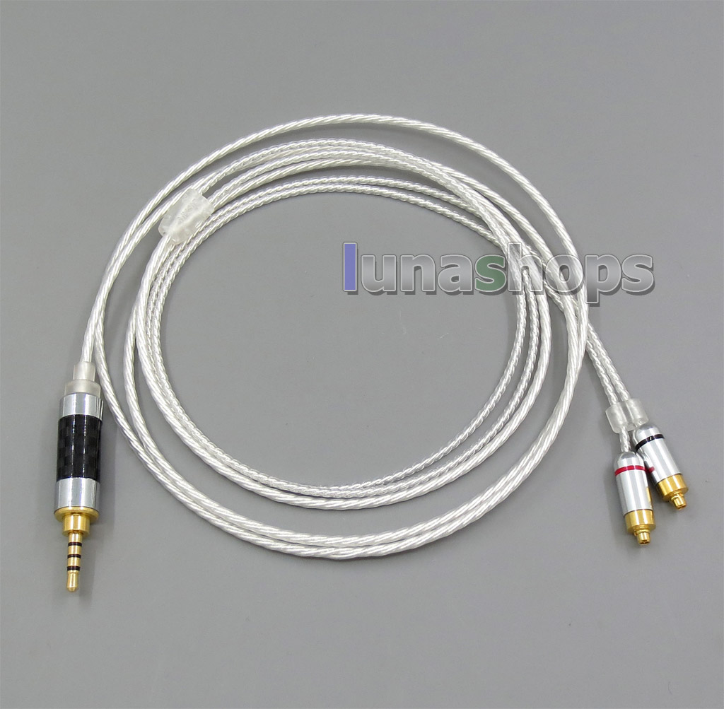 2.5mm Earphone Silver Plated Cable For DUNU DN-2002 2BA T5 2Dynamic Hybrid Headphone