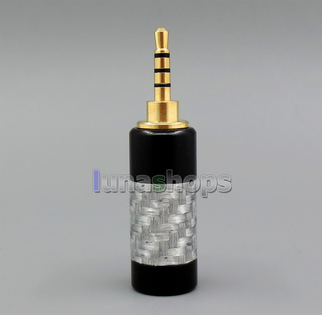 Light weight Carbon Shell 2.5mm 4poles TRRS Plug adapter For Astell & Kern AK380 AK240 AK100i II AK70