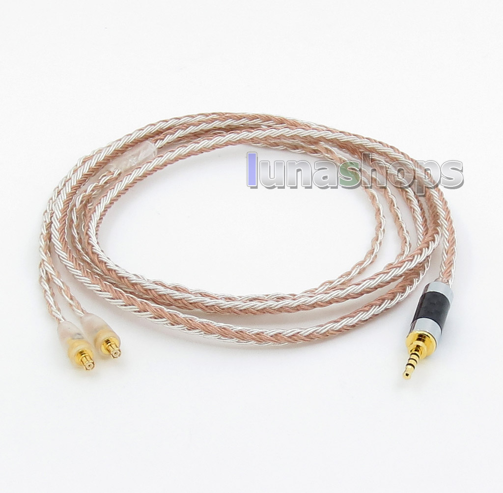 2.5mm 4pole TRRS Balanced 16 Core OCC Silver Mixed Headphone Cable For audio-technica ATH-CKS1100 E40 E50 ATH-E70 