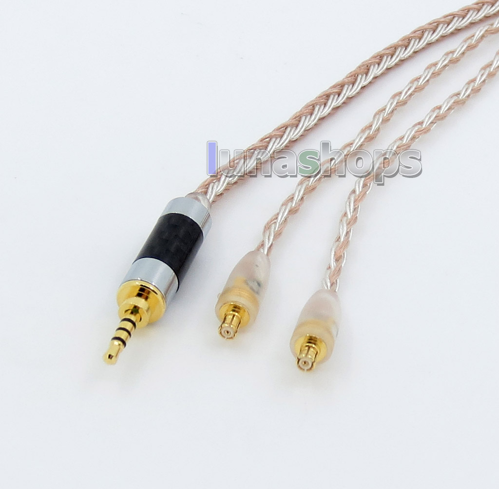 2.5mm 4pole TRRS Balanced 16 Core OCC Silver Mixed Headphone Cable For audio-technica ATH-CKS1100 E40 E50 ATH-E70 