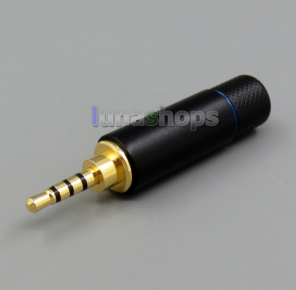 Black/Blue Ring 2.5mm 4poles TRRS Plug adapter For Astell & Kern AK380 AK240 AK100i II AK70