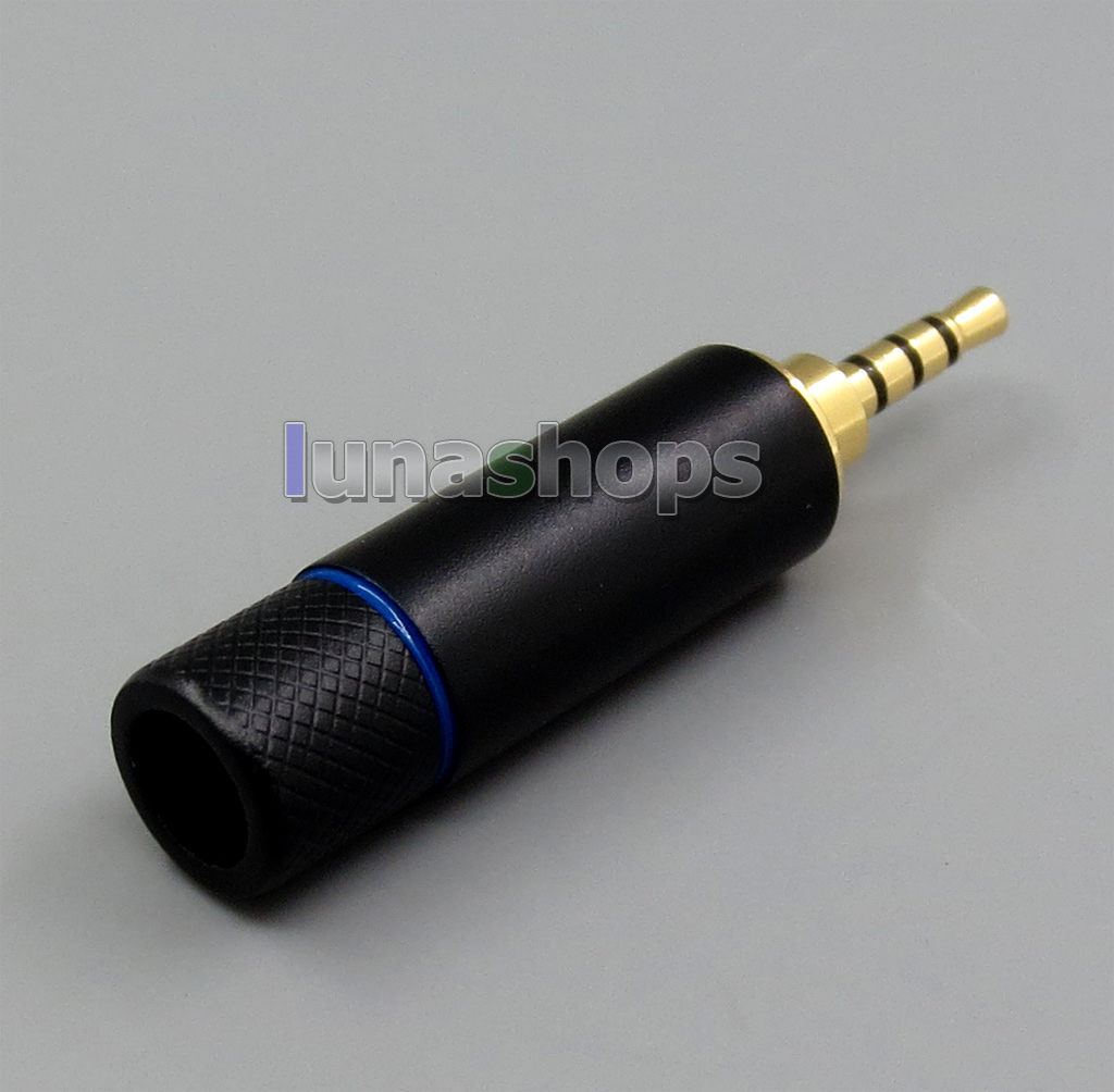 Black/Blue Ring 2.5mm 4poles TRRS Plug adapter For Astell & Kern AK380 AK240 AK100i II AK70