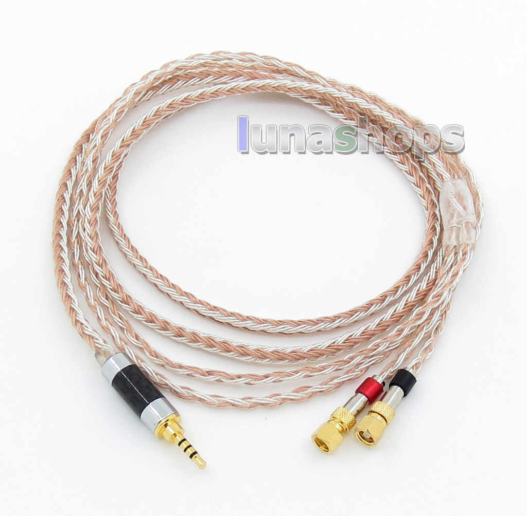 2.5mm 4pole TRRS Balanced 16 Core OCC Silver Mixed Headphone Cable For HiFiMan HE400 HE5 HE6 HE300 HE560 HE4 HE500 HE6