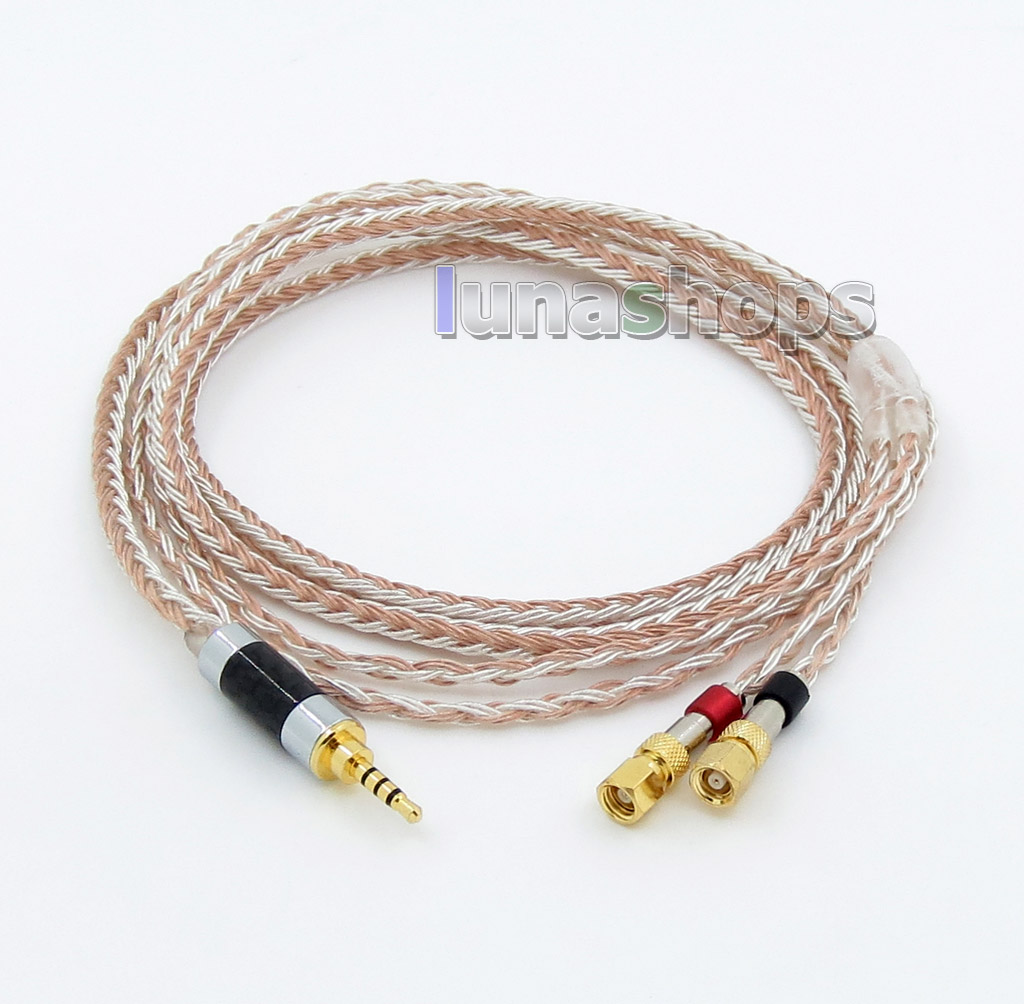 2.5mm 4pole TRRS Balanced 16 Core OCC Silver Mixed Headphone Cable For HiFiMan HE400 HE5 HE6 HE300 HE560 HE4 HE500 HE6