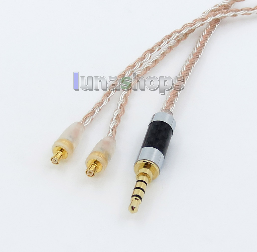 3.5mm 4pole TRRS Re-Zero Balanced 16 Core OCC Silver Mixed Earphone Cable For audio-technica ATH-CKS1100 E40 E50 ATH-E70 