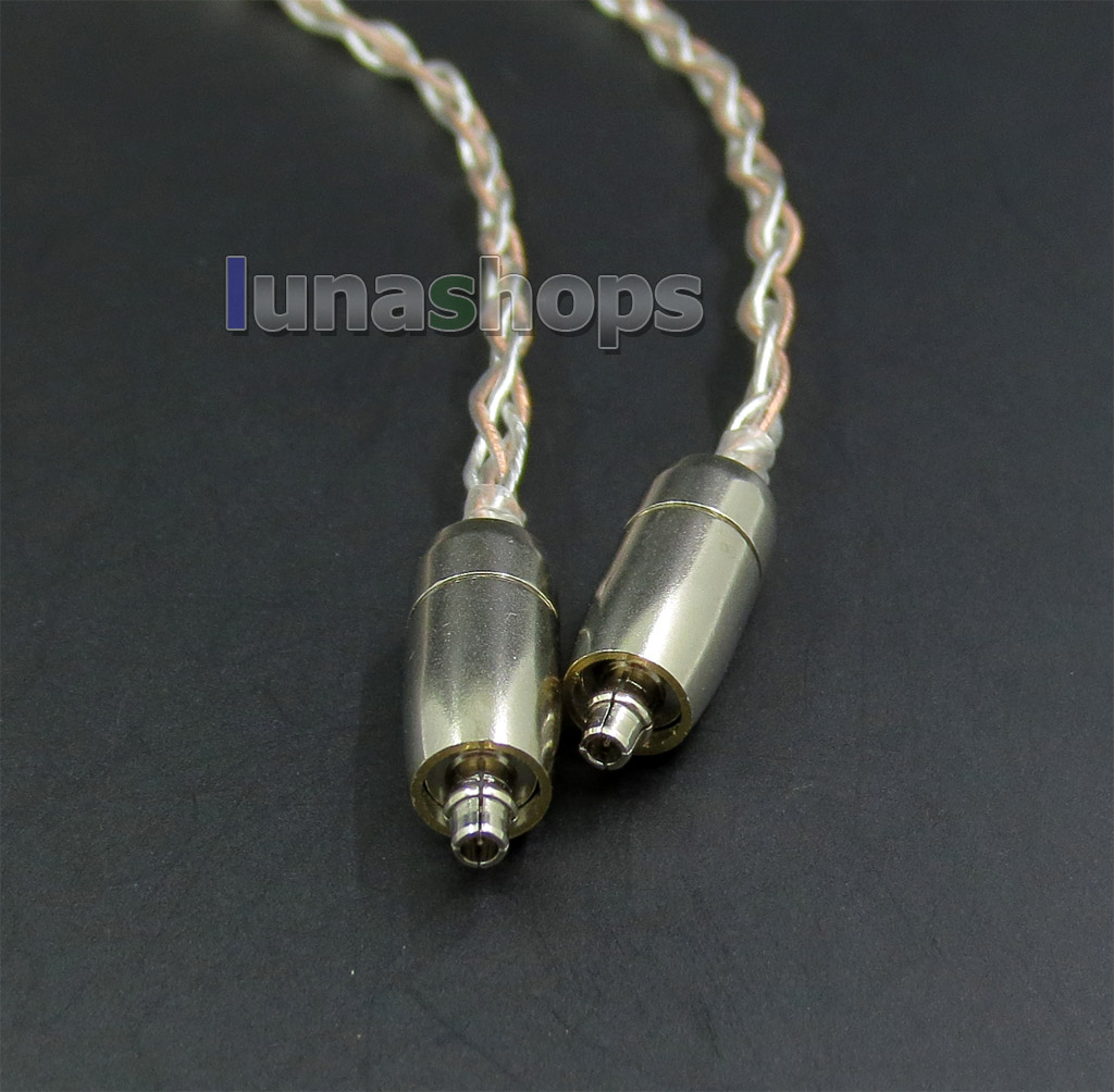8 Cores PVC Soft Silver + OCC Mixed 3.5mm Earphone Cable For Shure se535 se846 se425 se215