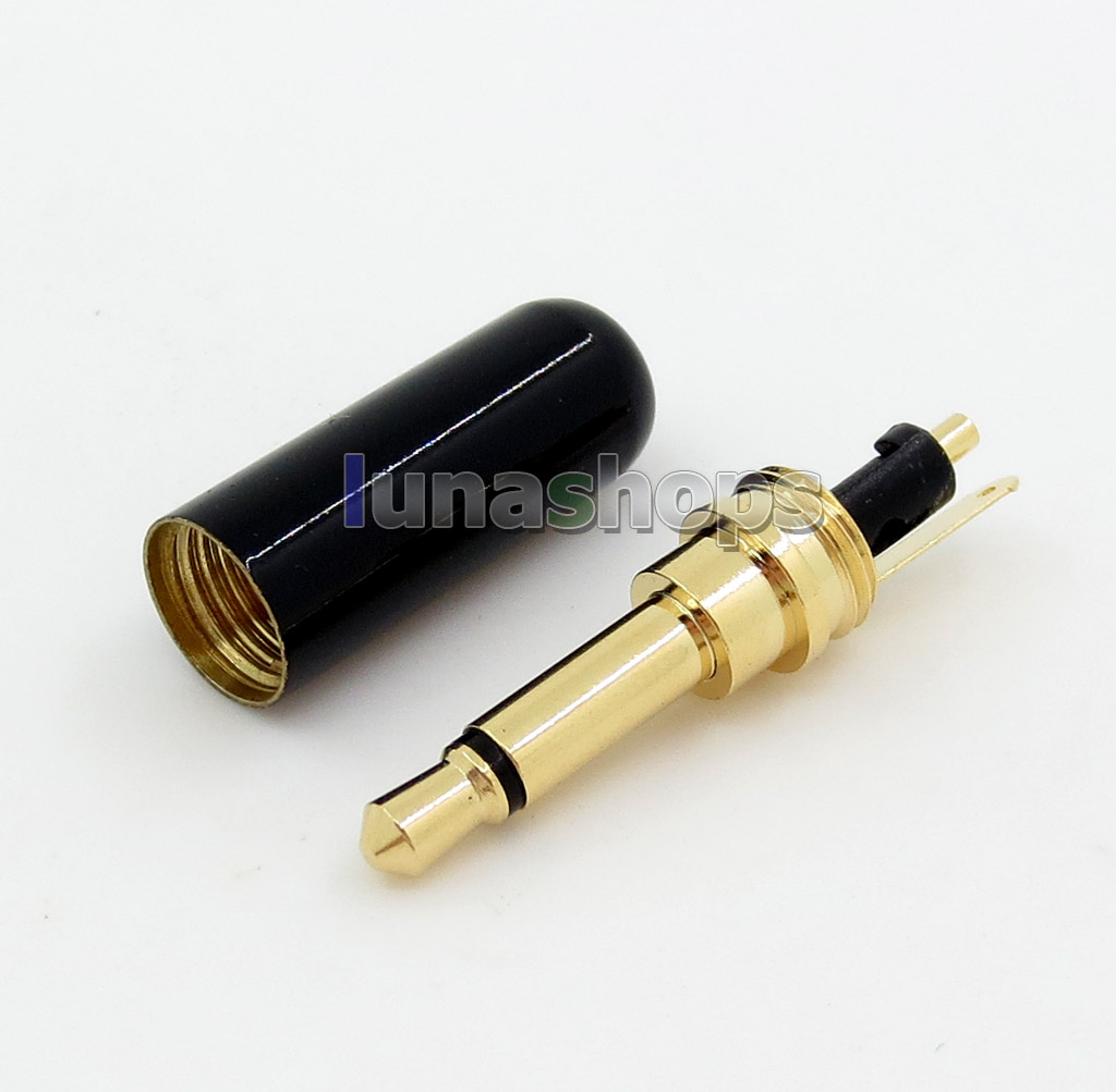 Mono Straight 3.5mm 2 poles Male phono DIY Solder Adapter For Headphone Headset cable