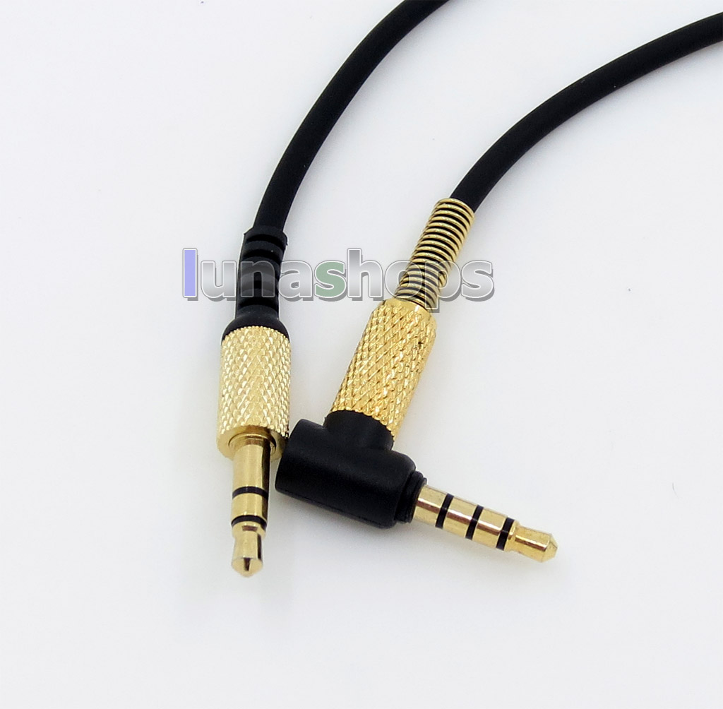 Black Replacement Cable with Mic for MARSHALL MONITOR Major Headphones