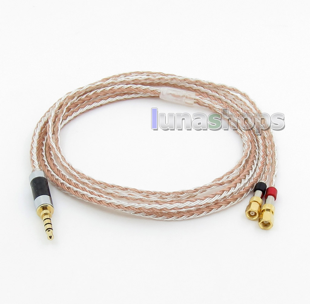 3.5mm 4pole TRRS Re-Zero Balanced 16 Core OCC Silver Mixed Earphone Cable For HiFiMan HE400 HE5 HE6 HE300 HE560 HE4 HE500 HE6
