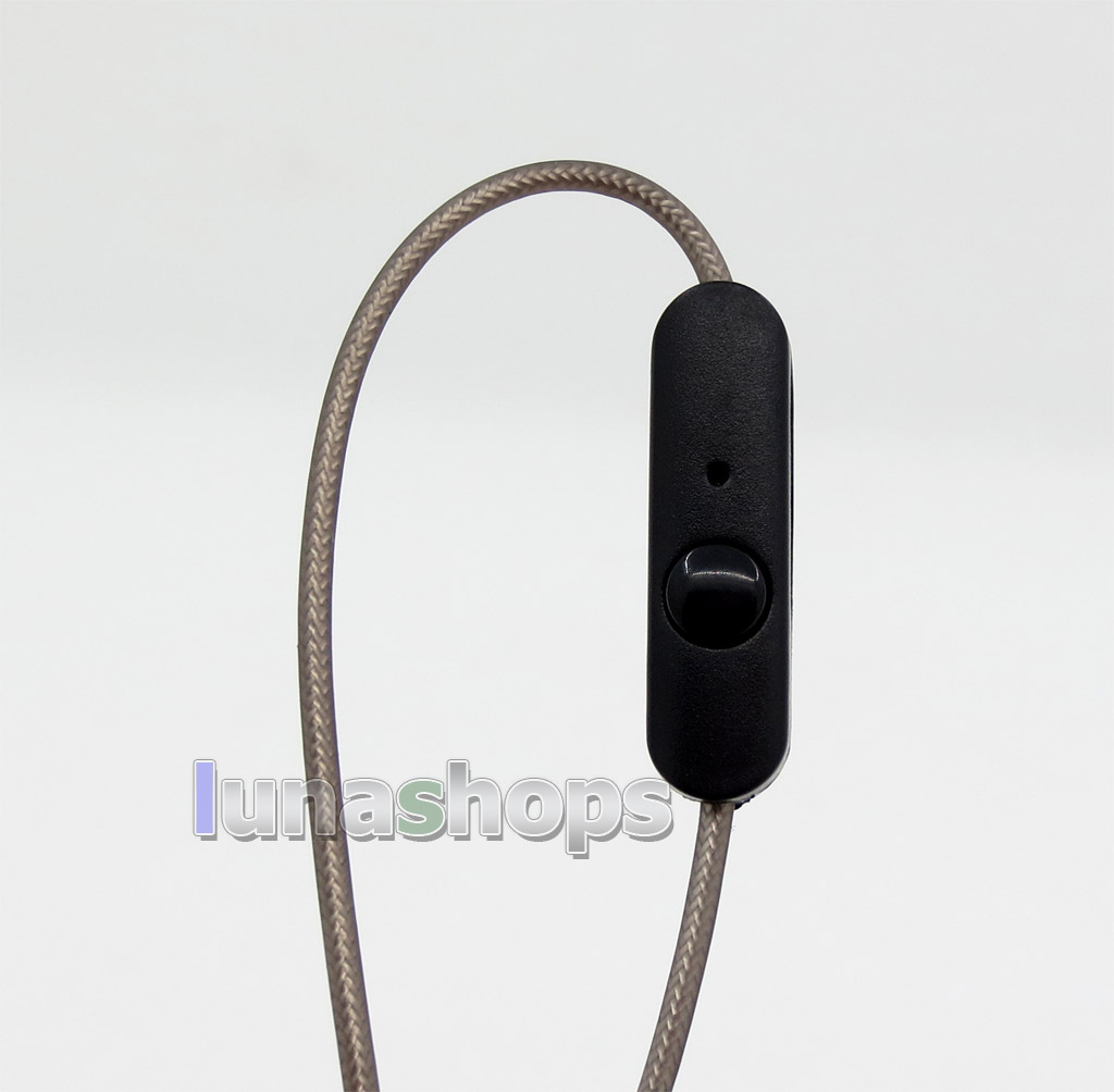 Semi-Finished Aluminum Foil Mic Remote Earphone Repair DIY Brown Cable For Android and Iphone