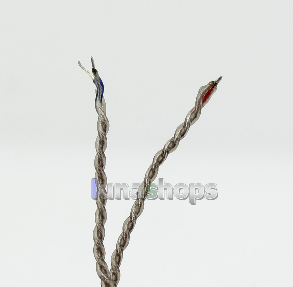 Semi-Finished Soft OCC Silver Plated Earphone Repair DIY Brown Cable 3.5mm L Plug