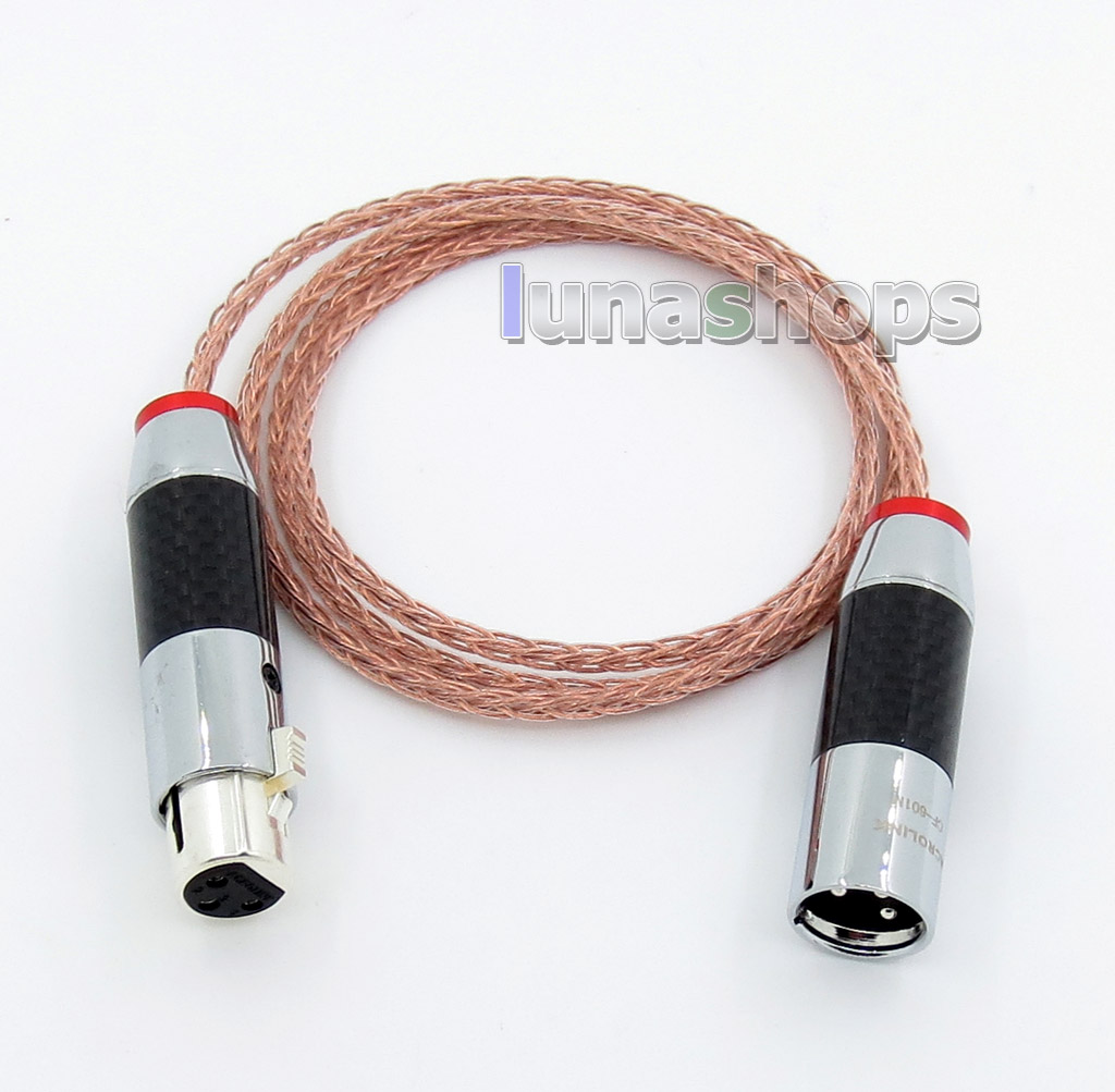 1.2m Acrolink FP-9133AG 8 Cores XLR 3 Pins Male to Female Speaker Hifi Cable (AG)(A+C)(CU)