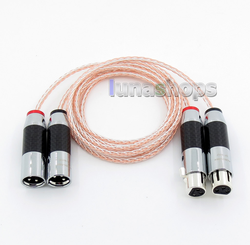 1.2m Acrolink FP-9133AG 8 Cores XLR 3 Pins Male to Female Speaker Hifi Cable (AG)(A+C)(CU)